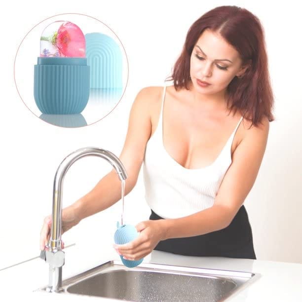 Silicone Face Ice Roller Massager